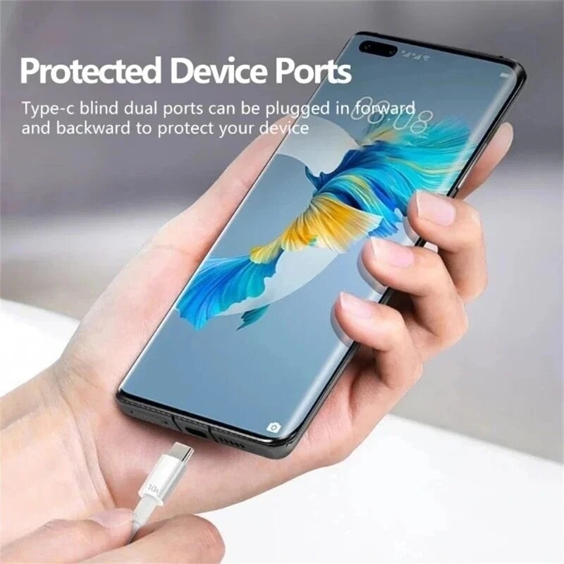 120W 10A Lightning Micro USB Type C Cable Super Fast Charing Cable Compatible with IPhone Xiaomi Samsung Huawei Data Cord