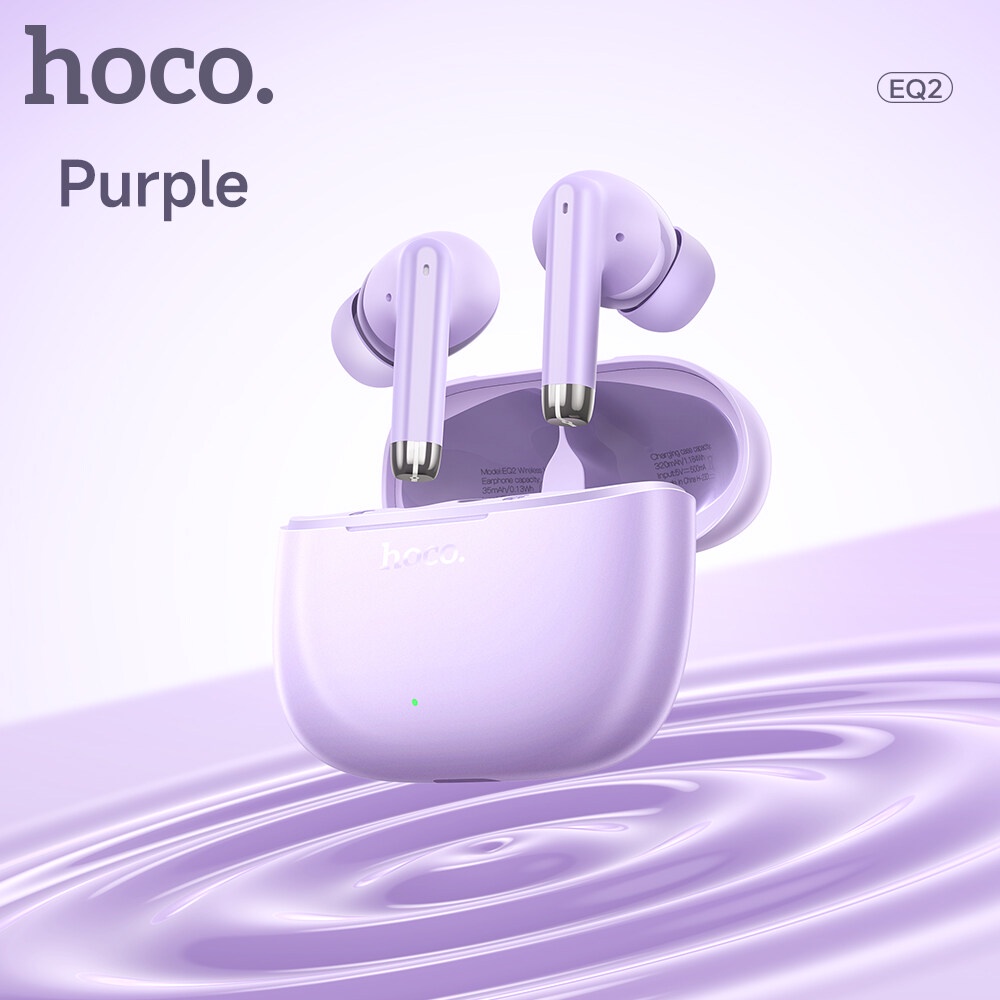Hoco EQ2 TWS Wireless Earphones Bluetooth 5.3 Earbuds In-ear Headset Built-In Microphone Touch Control Super Bass Earphone. 