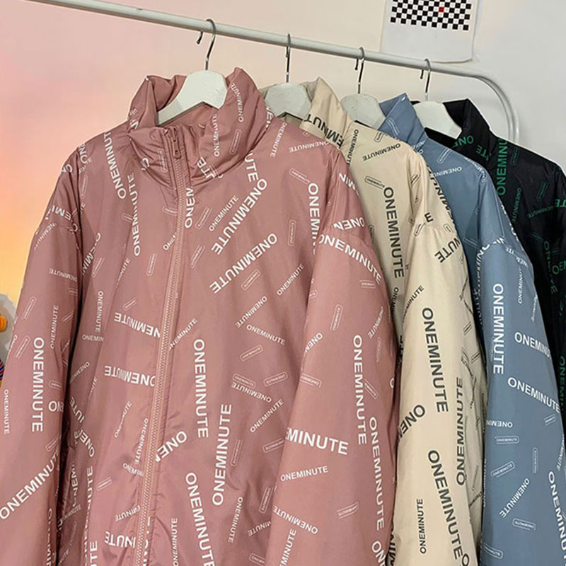Hanlu Men's stand collar solid color simple reversible down jacket thickened warm couple's jacket