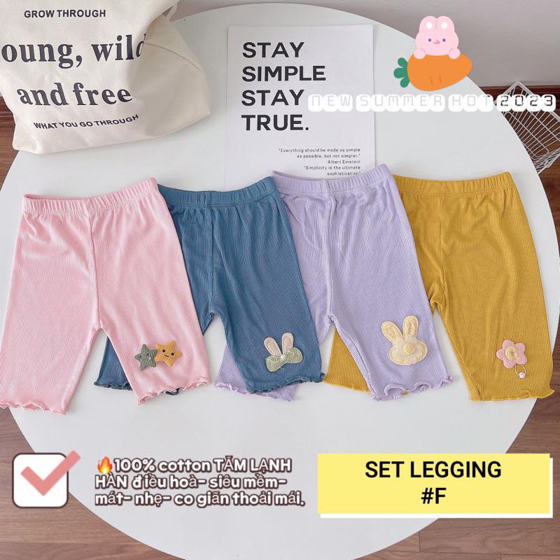 SET 4 QUẦN LEGGING LỬNG HÀN QUỐC CHO BÉ