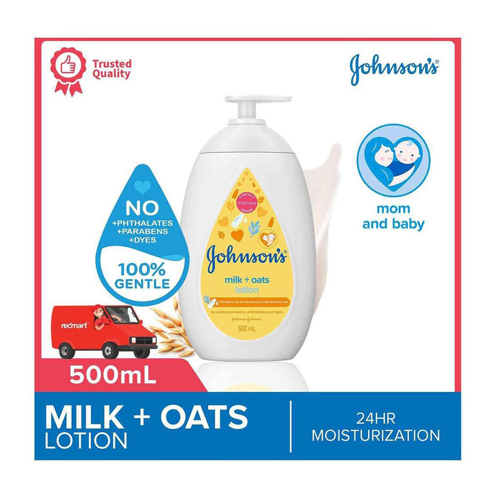 Johnson baby lotion hot sale milk and oats