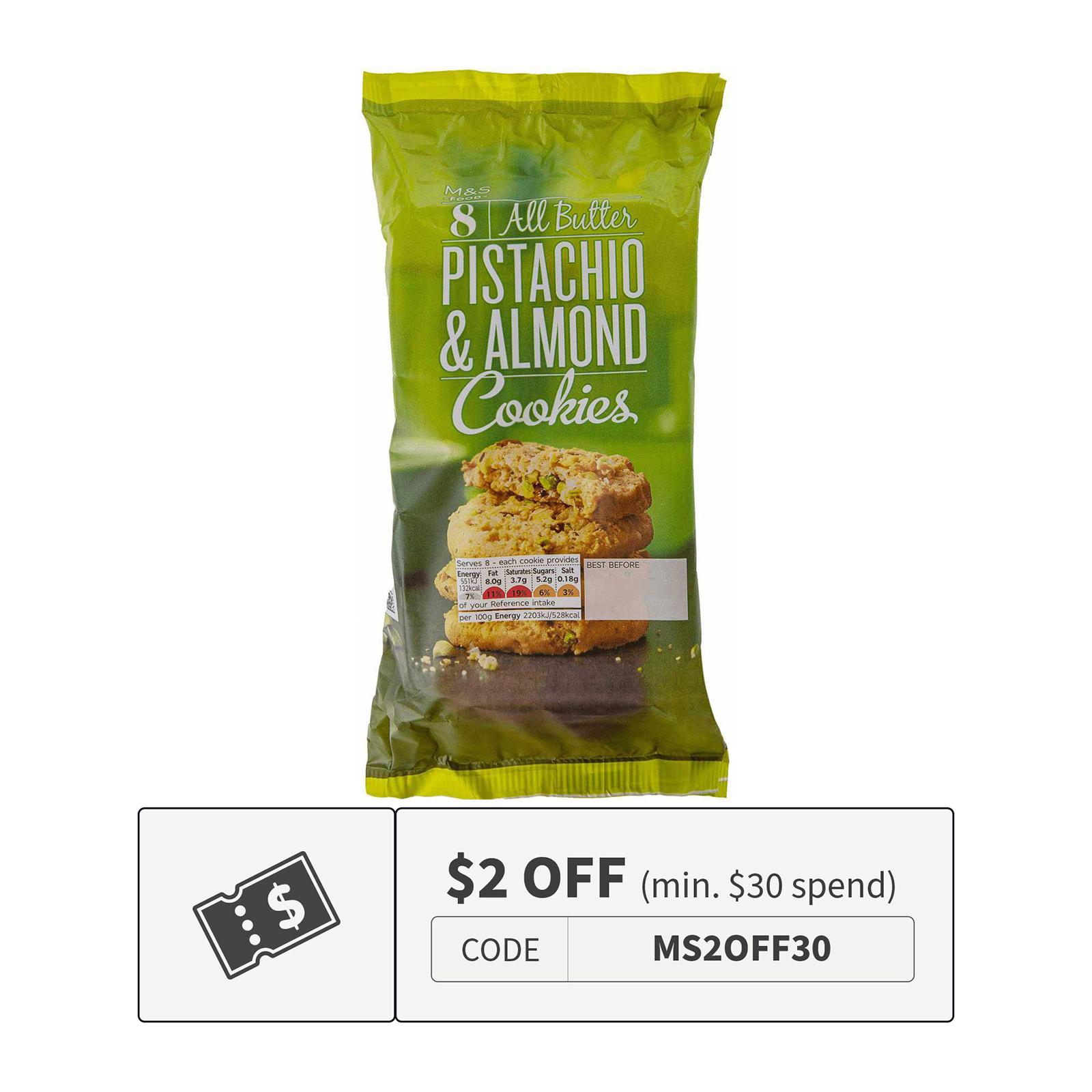 All Butter Pistachio and Almond Cookies by Marks & Spencer | Lazada ...