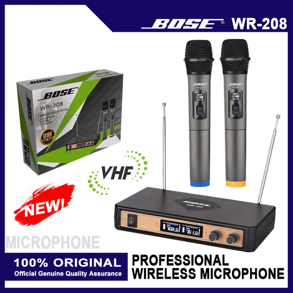Bose WR208 2Channel Professional Wireless Vocal Microphone System