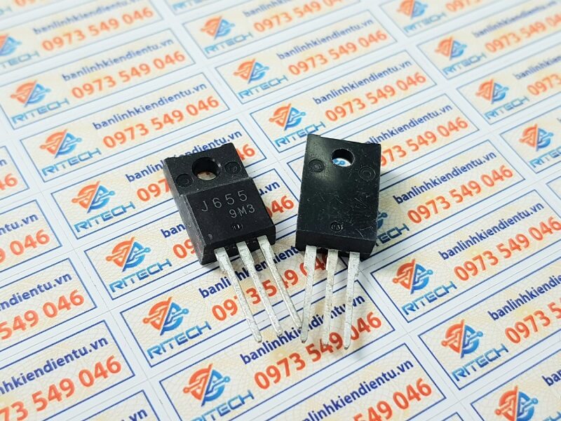 J655 2sj655 mosfet kênh p 100v 12a to-220f