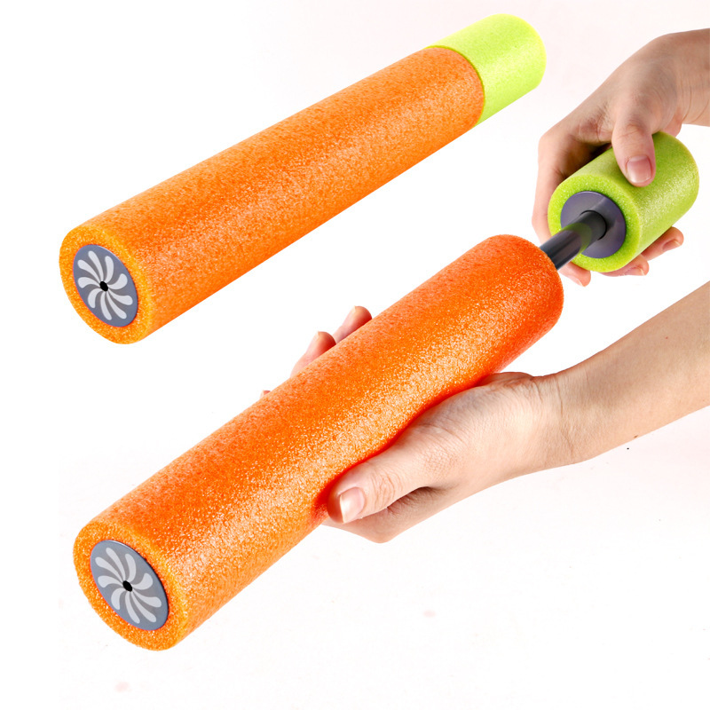 Kids Beach Drift Foam Water Pistol Cannon Soaker Toy, Draw-pull Type High-pressure Water Gun Color Random