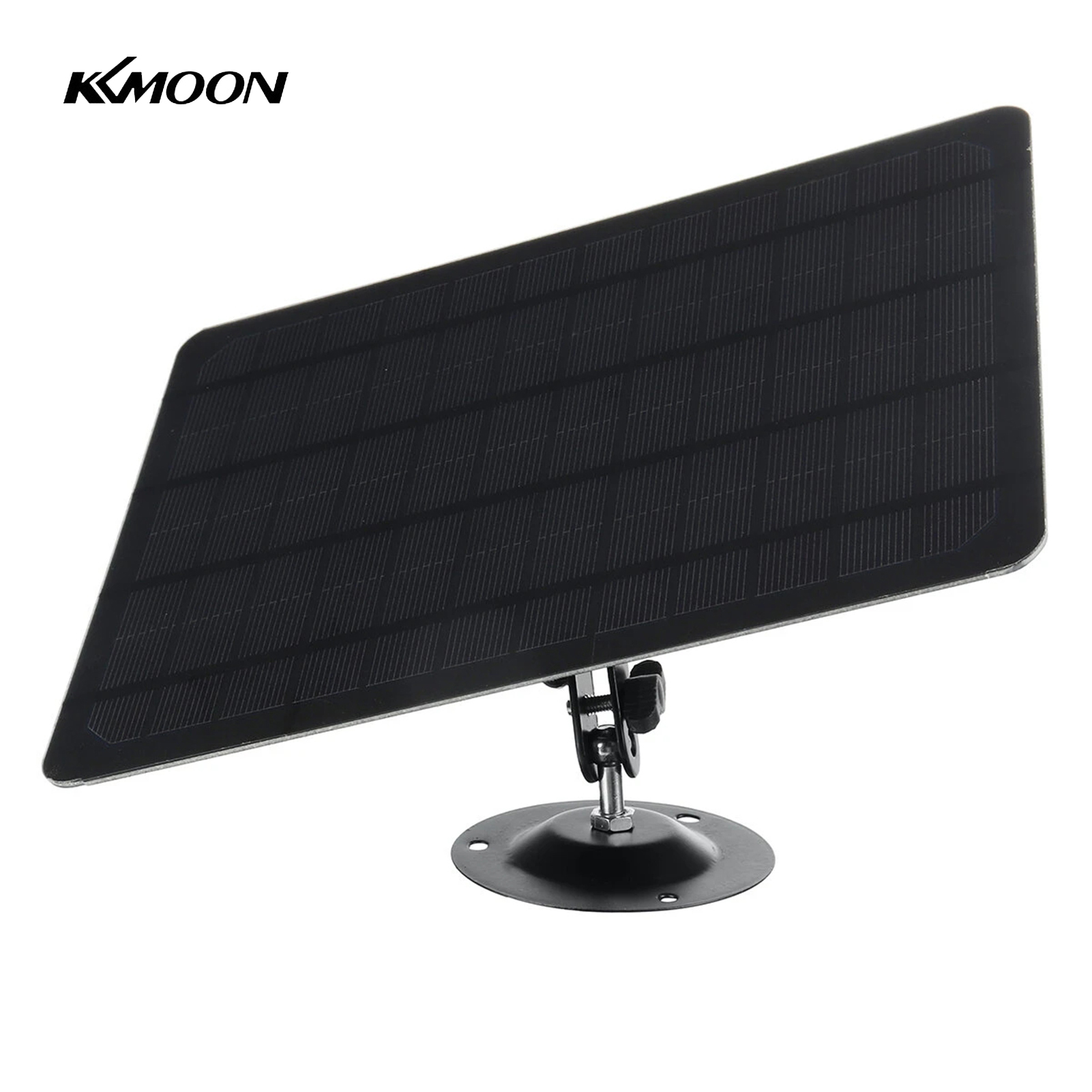 KKmoon 10W 5V Micro USB Solar Panel 2000mAh 360-degree Rotation Waterproof Wall Mounted Monocrystal Silicon Solar Plate for USB Camera