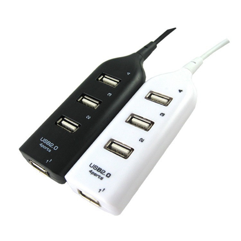 USB Hub 2.0 Multi-USB High Speed Hub Splitter 4-Port USB Hub Adapter for Laptop Receiver Computer Accessories