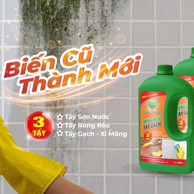 Nước Tẩy Gạch, Tẩy Sơn Nước, Tẩy Xi Măng