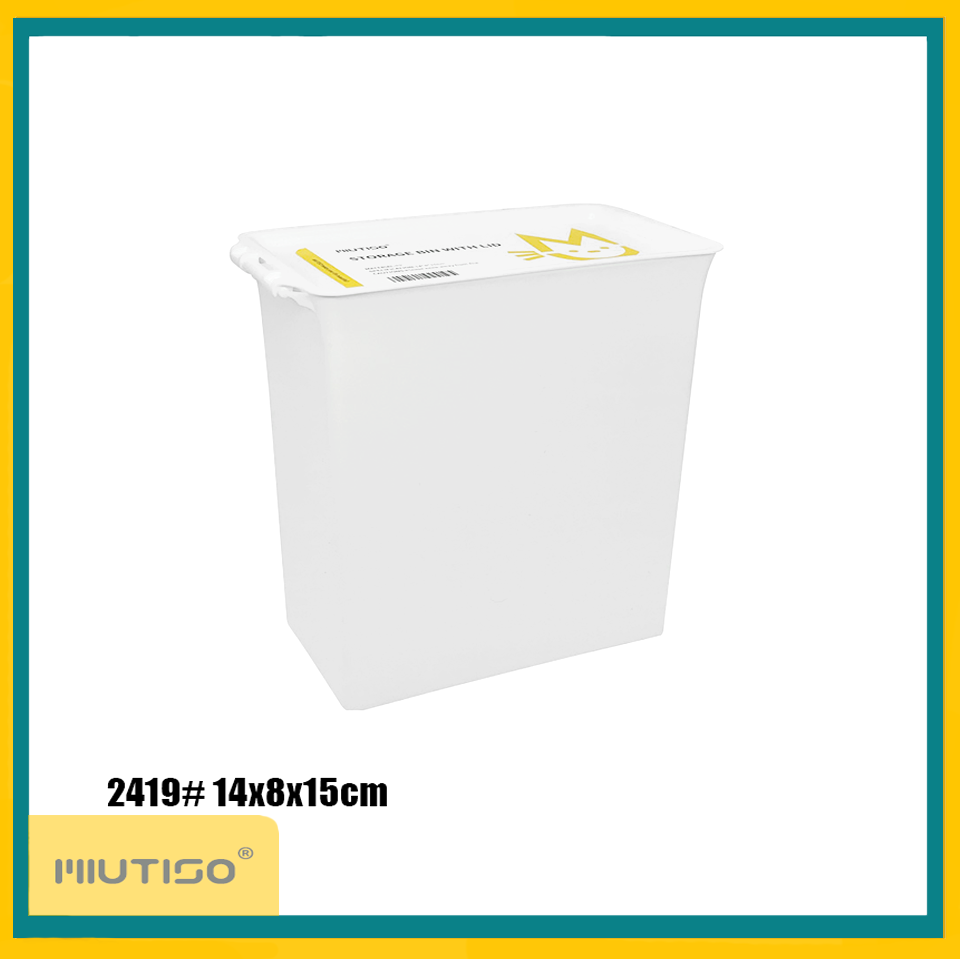 Miutiso Storage Shelf Organizer Plastic Container Box with Lid Lazada PH