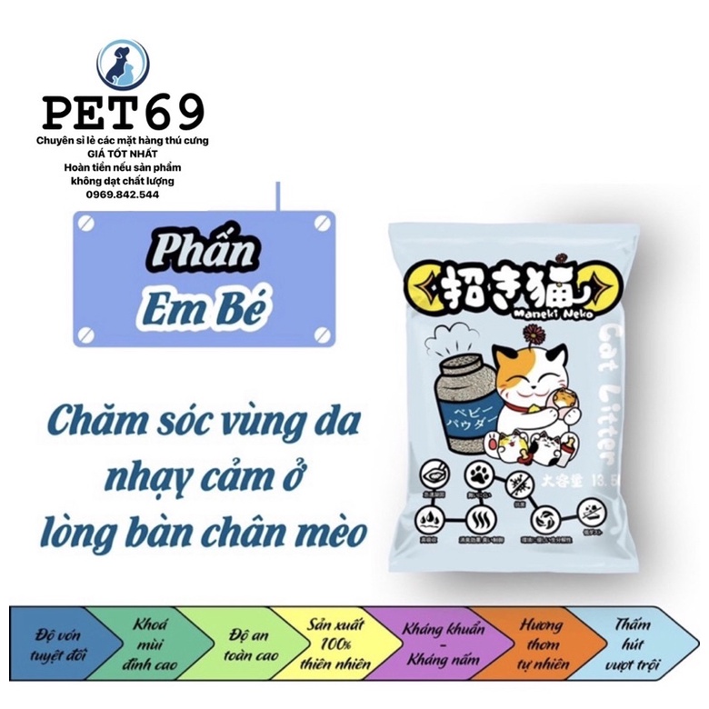 Cát vệ sinh mèo Maneki Neko 5 lít