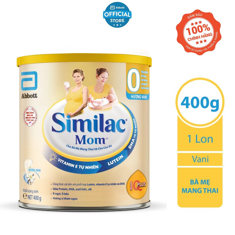 Sữa Similac Mom IQ Plus hương vani 400g, sản phẩm tốt, chất lượng cao