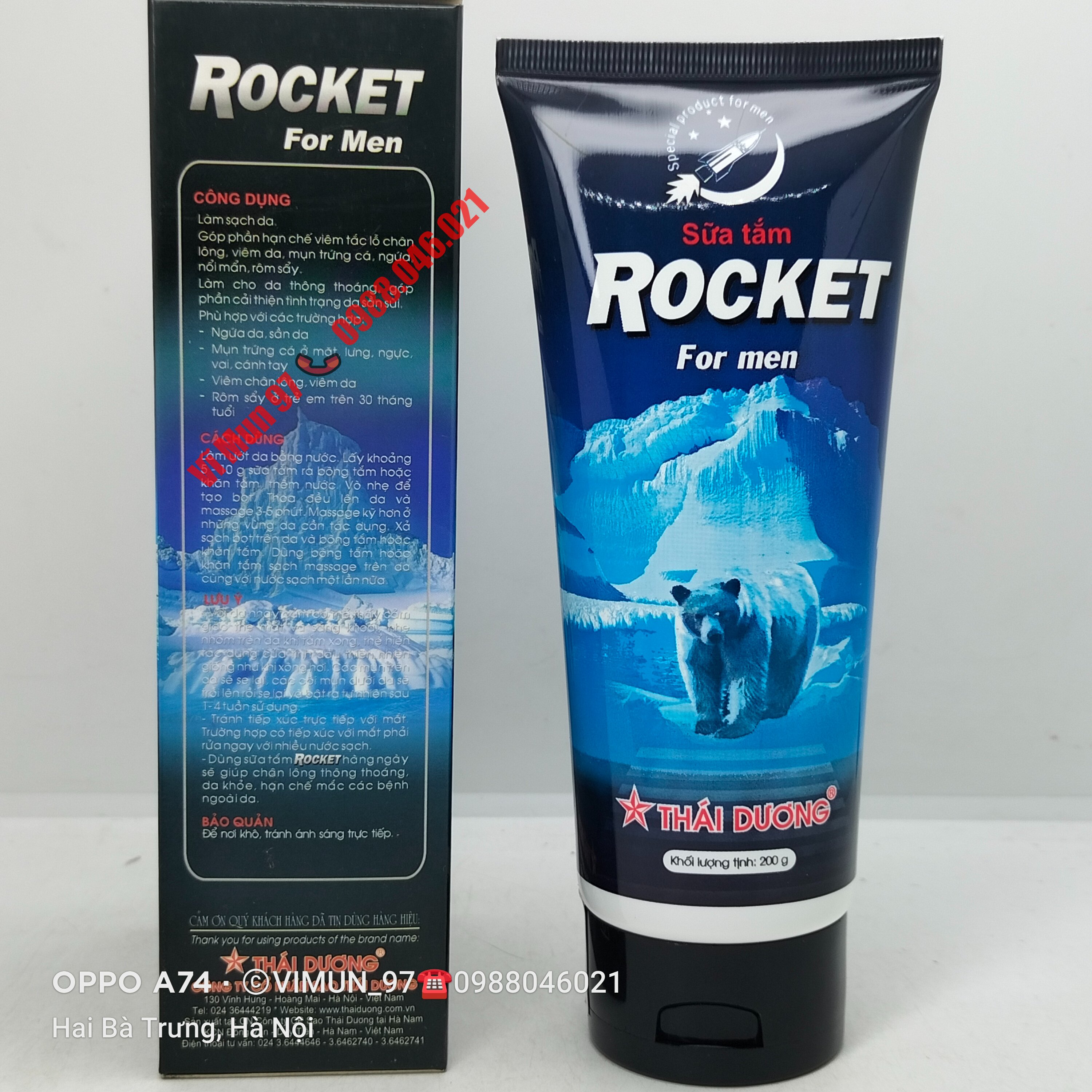 Sữa tắm Thái Dương Rocket for Men 200g