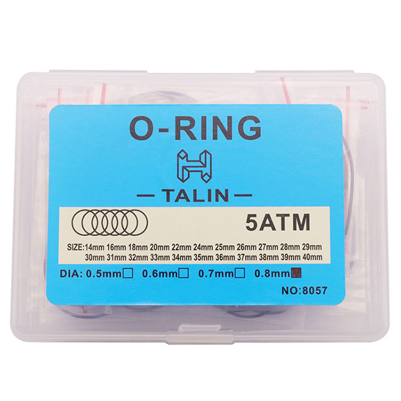 Talin 0.5/0.6/0.7/0.8mm watch back cover waterproof o-ring seal o-ring 5atm watch accessories