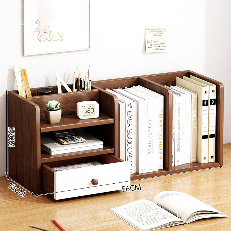 Desk bookshelves, simple home desks, shelves, student dormitory desktop storage shelves, office storage, small bookcases