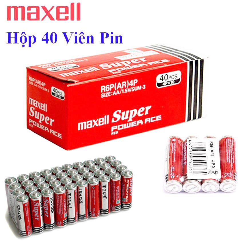 Hộp pin maxell 2A _ 40 viên HÀNG CHÍNH HÃNG MAXELL thumbnail