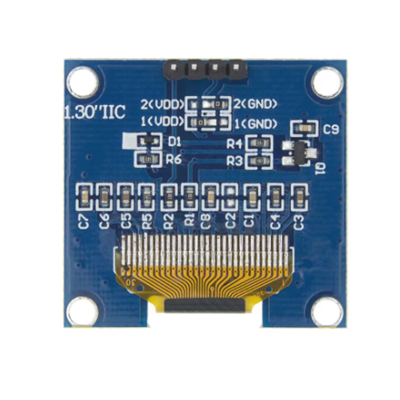 1PCS%201.3"%20OLED%20Display%20Module%20White/Blue%20Color%20Drive%20Chip%20SH1106%20128X64%201.3%20inch%20OLED%20LCD%20LED%20IIC%20I2C%20Communicate%20For%20Arduino%20-%20Image%206