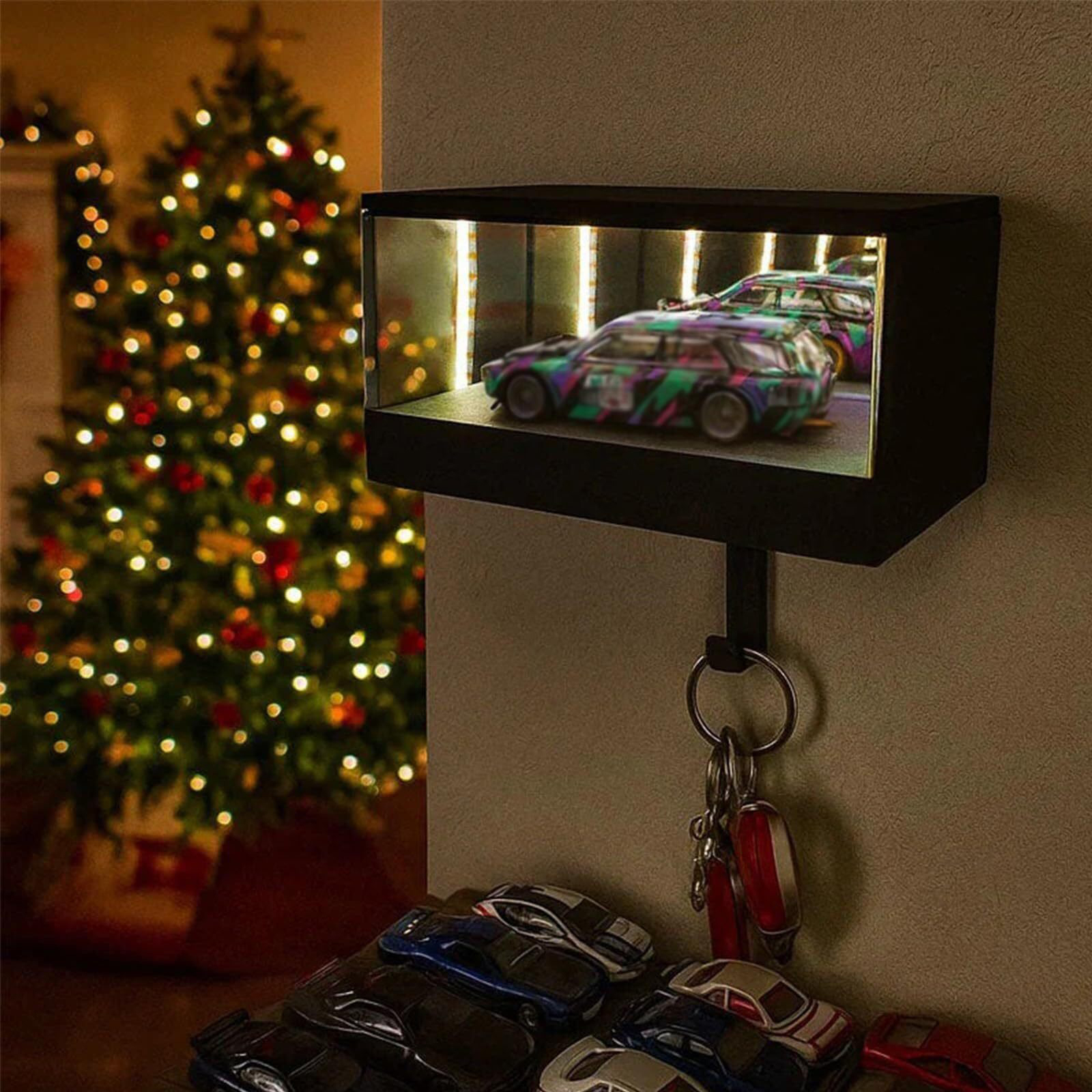 ANENG】 3D Printed Car Garage Key Holder Funny Infinity for Cars