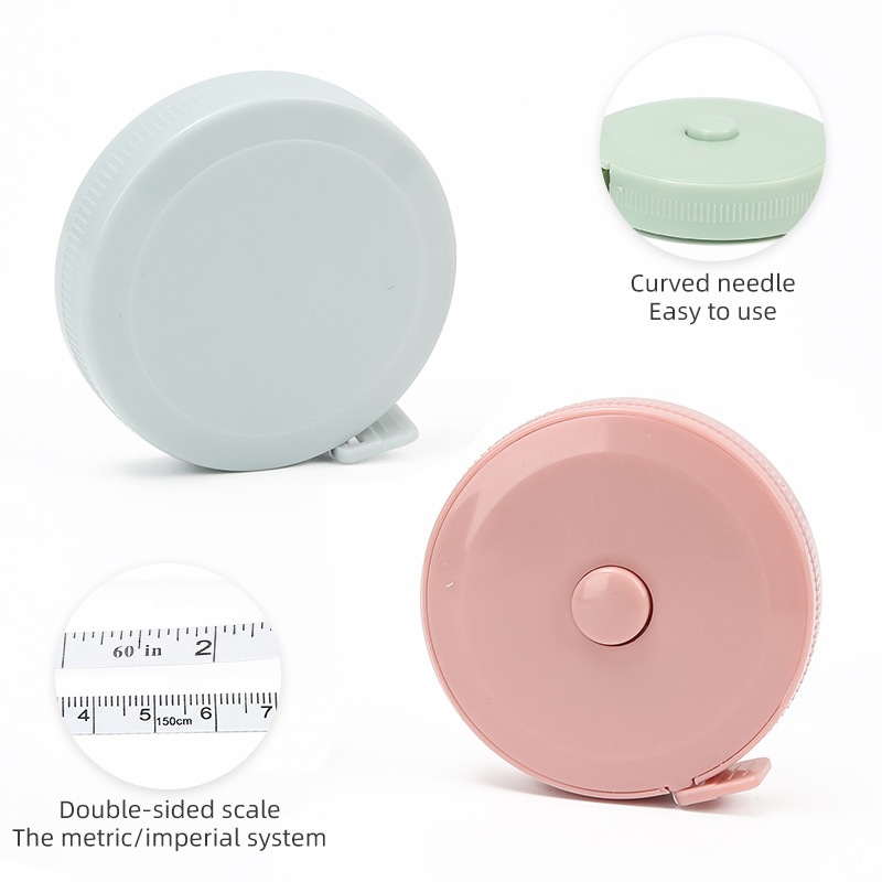 Thước dây cuộn tròn 1.5m - Dây mềm thu tự động