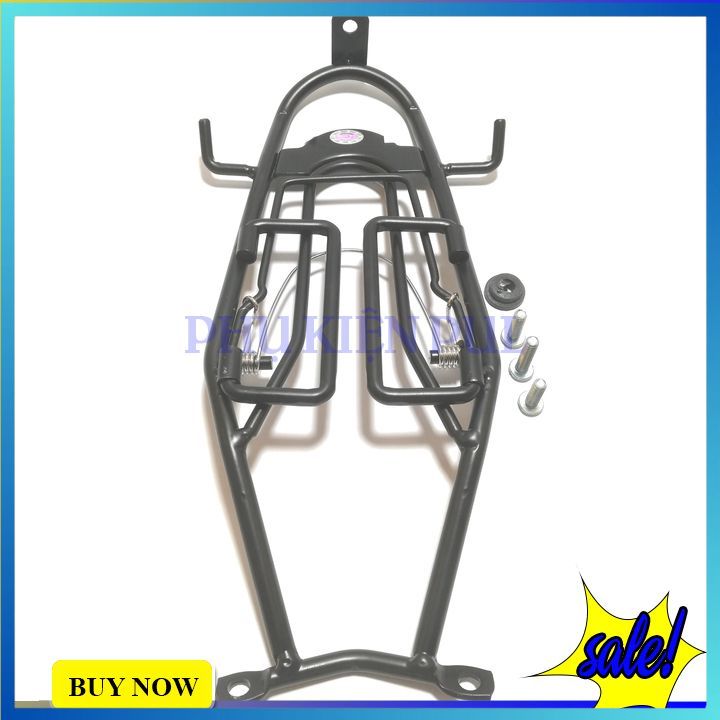 Baga Winner X mẫu thon dày 10ly gắn giữa có móc treo đồ và phần mở rộng gắn giữa chắc chắn dễ dàng lắp đặt