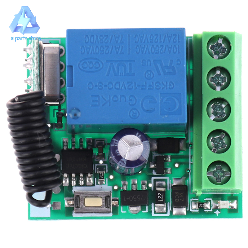 ⚙️ bộ thu điều khiển từ xa rf không dây kênh 1ch công tắc rơ le mô-đun tự làm 433mhz