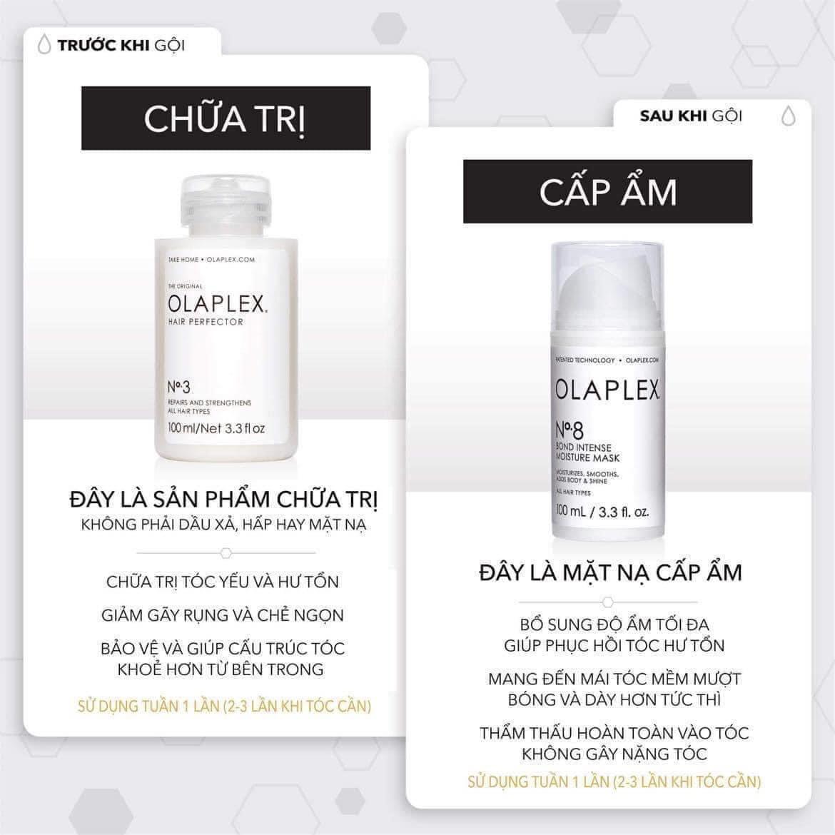 Set Phục Hồi Tóc Olaplex No.3 & No.8 30ml