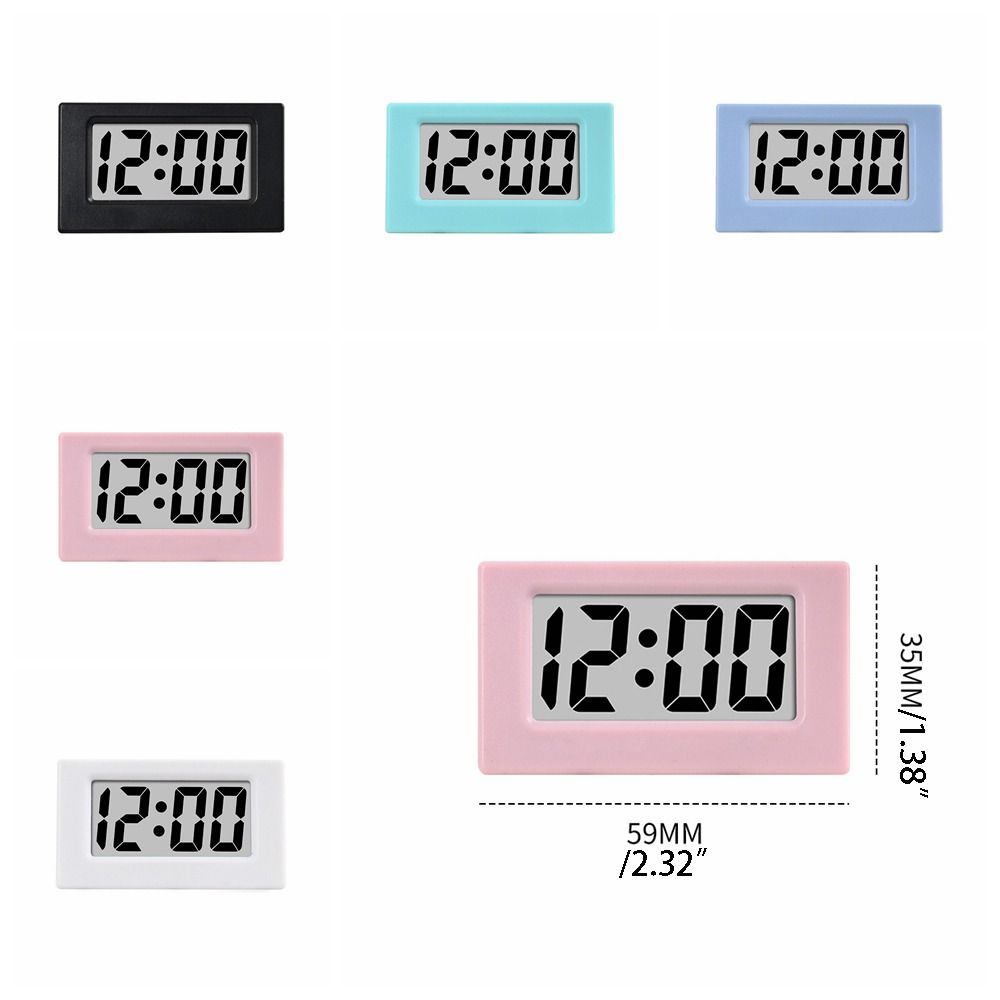 Creative Simple LED Digital Clock Mute Cute Mini Triangle Clock Time Display Desk Electronic Clock Home. 