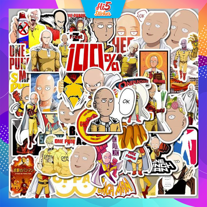 Sticker hình dán trang trí one-punch man ms#250