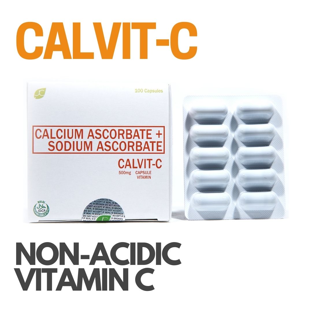 CalvitC Vitamin C NonAcidic Calcium Ascorbate Sodium