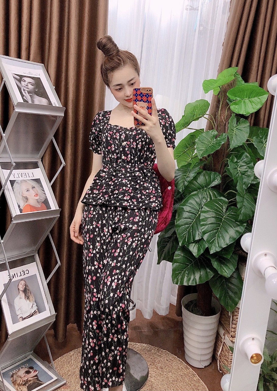 Bô Đồ Lụa Dài Mặc Nhà. Set Đồ Bộ Mặc Nhà  SIZE 40-65KG