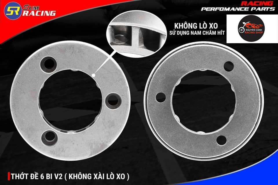 Thớt đề exciter 6 bi V2 nam châm Sum Racing