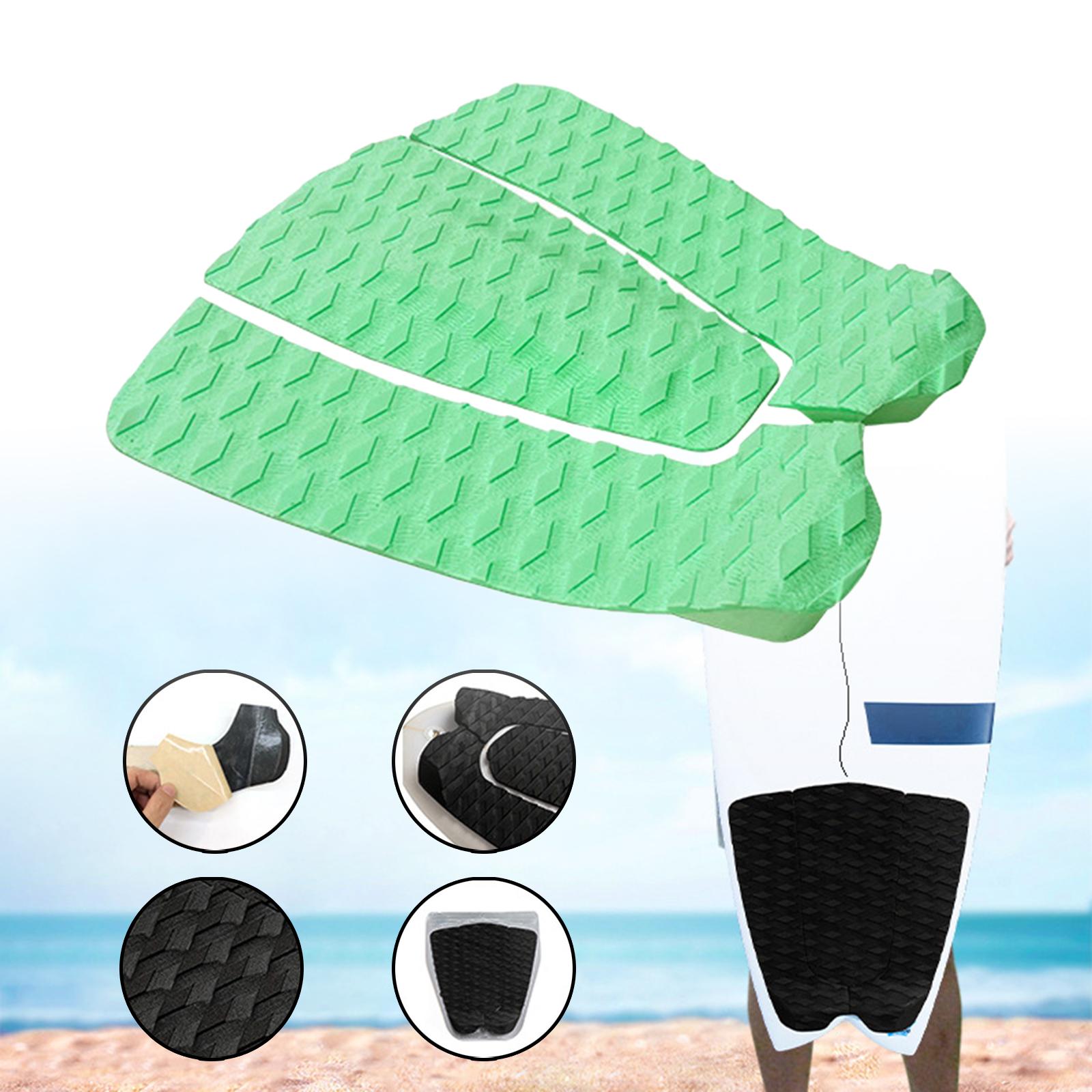Pack 3 Pad Antidérapant Pour Planche De Surf - EVA Diamant, Adhésif Fort, 30x30 Cm