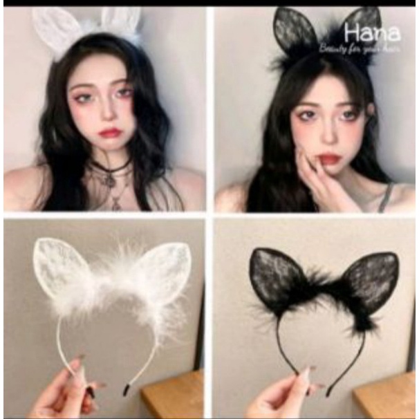 Bờm Tóc - Cài Tóc Tai Mèo Sexy Ren