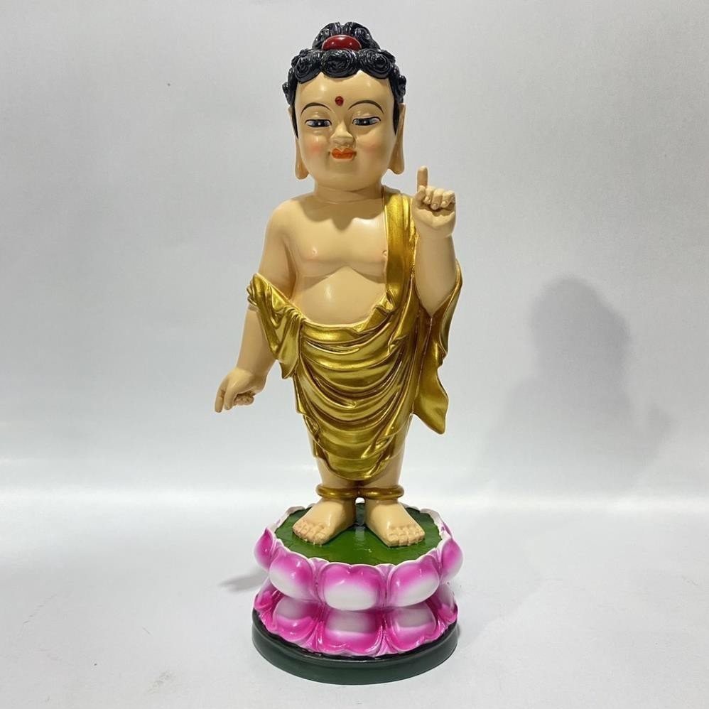 Tượng đản sanh cao 24cm đứng nhiều màu có hoả tốc