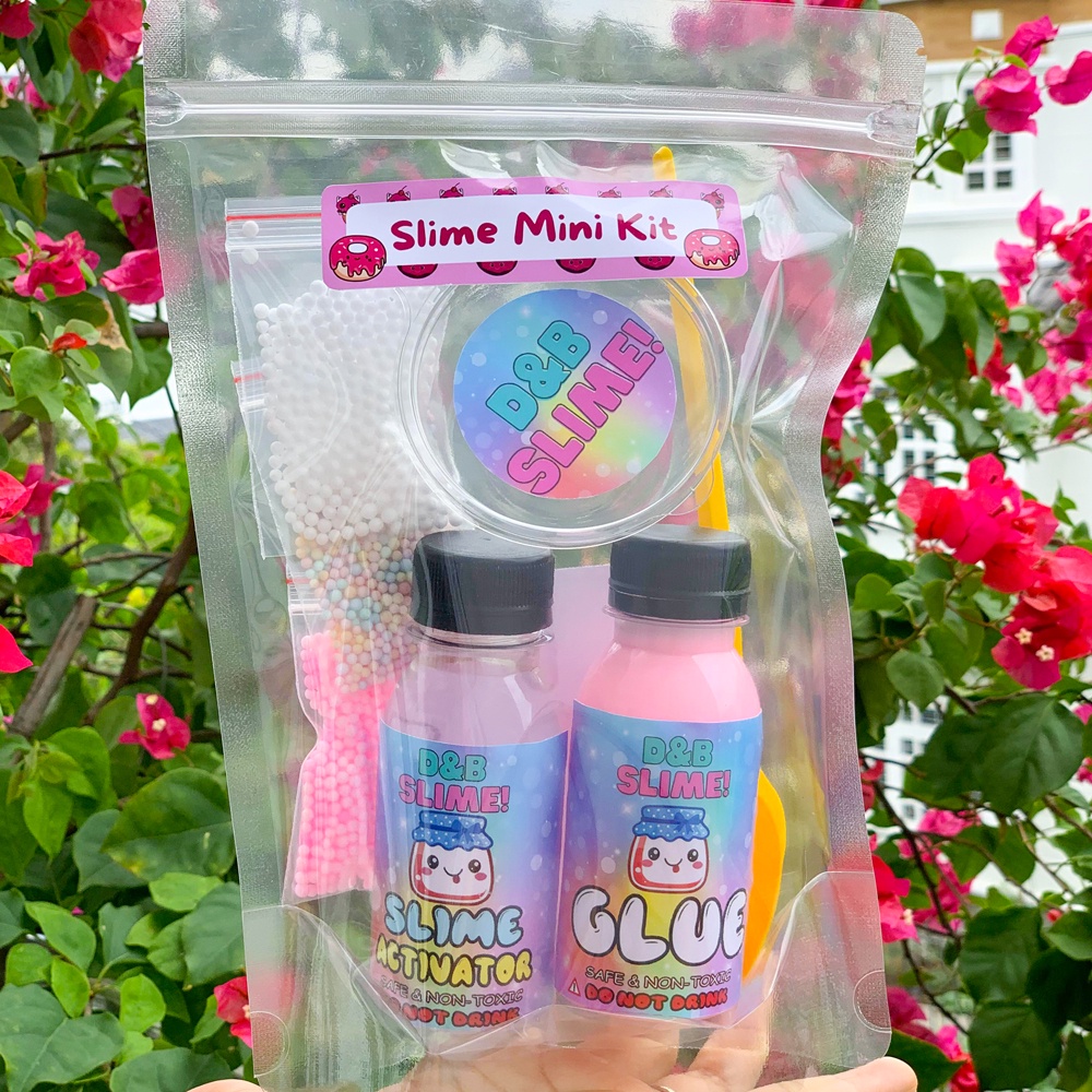Bộ Kit làm Slime Basic - Kit làm Slime Cơ Bản Đủ Màu Thành Phẩm 120ML (Có hướng dẫn đầy đủ)