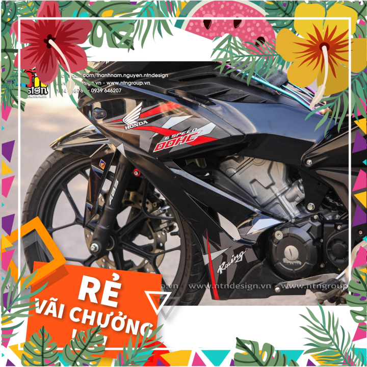 Tem rời Winner V2 - Mẫu xám đỏ đen