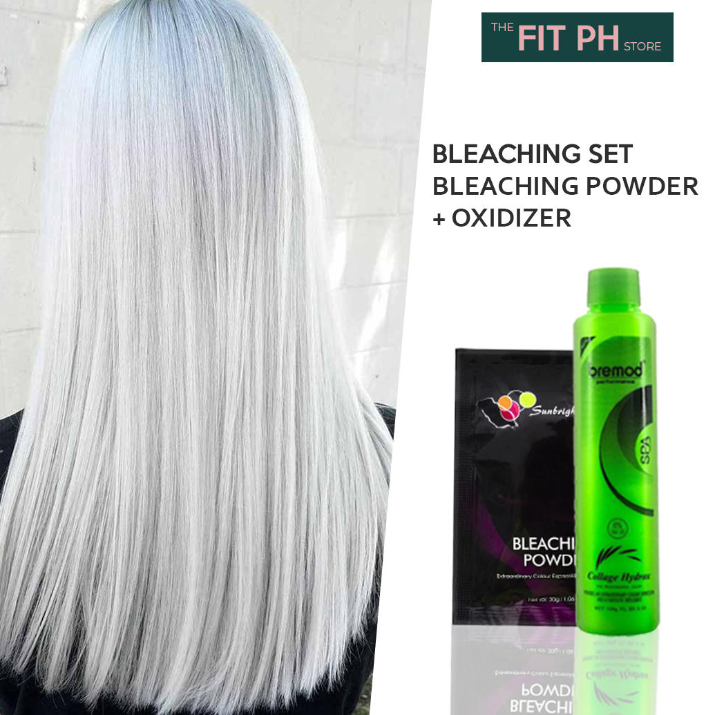BREMOD & SBS Bleaching Set (1 SET) 30g Bleaching Powder and 100ml