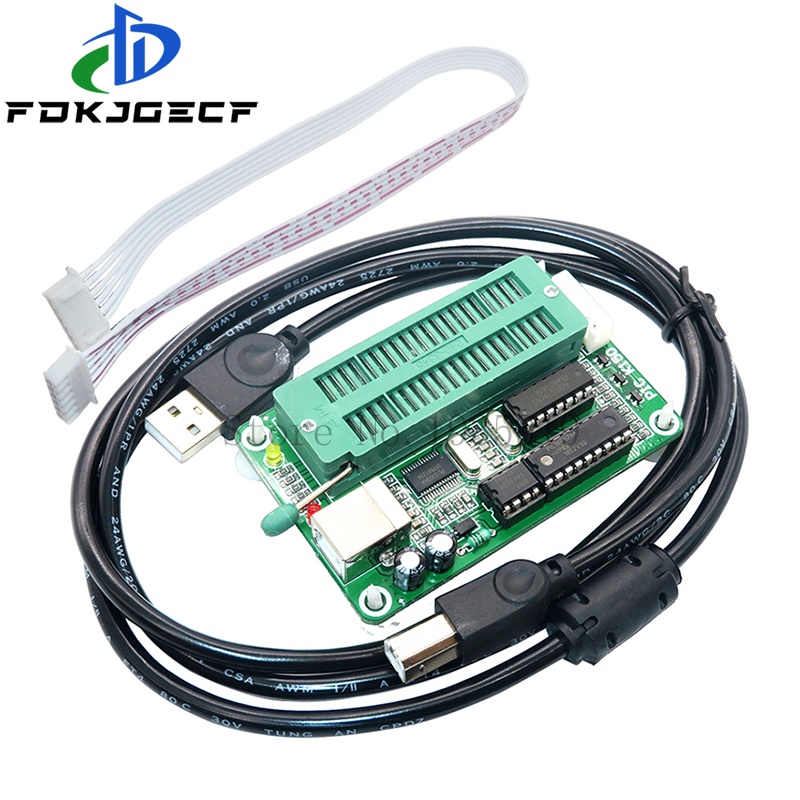PIC K150 Lập Trình Viên Vi Mạch Pic MCU Microcore Burner USB Downloader Pic Vi Điều Khiển USB Tự Động Lập Trình + ICSP Cáp Mạch Tích Hợp