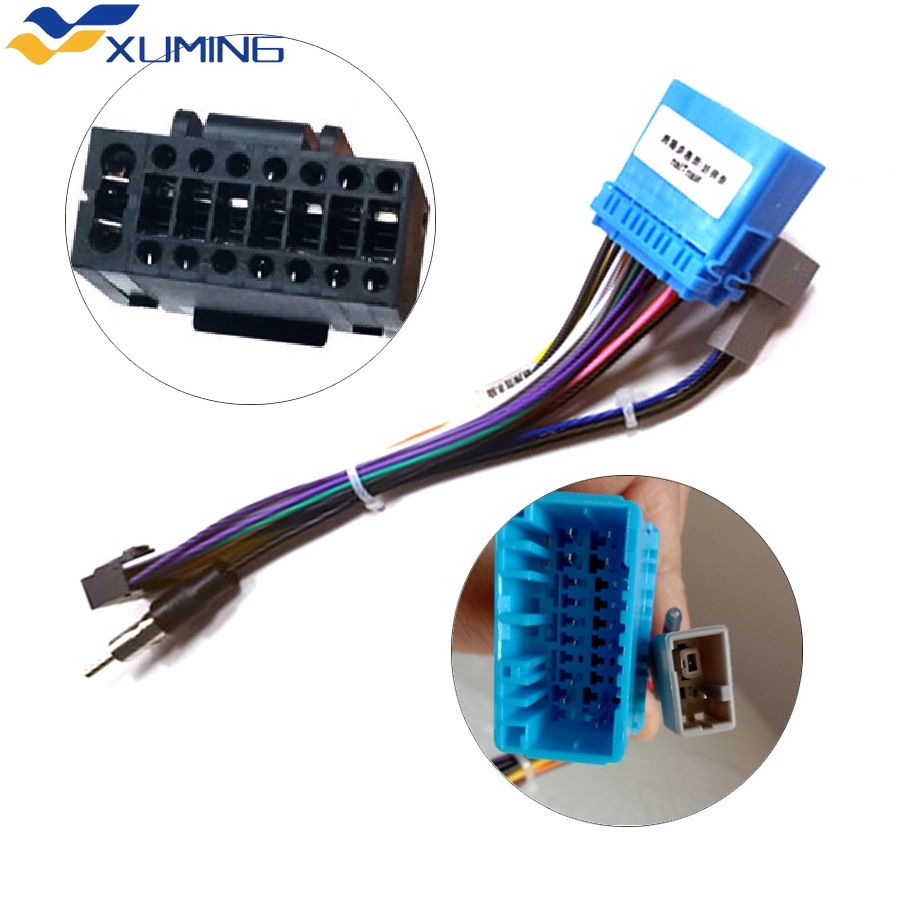 Xuming Car Audio 16PIN Adaptor Wiring Harness for Suzuki Swift SX4 2006+ Stereo Install Aftermarket Power Calbe