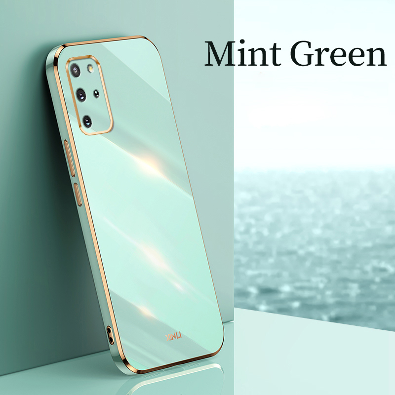 YBD Plating phone Case For Samsung Galaxy S10 Plus S20 Plus S20FE S20 Ultra Casing Precise Camera Protection cases Luxury Straight Edge Cover