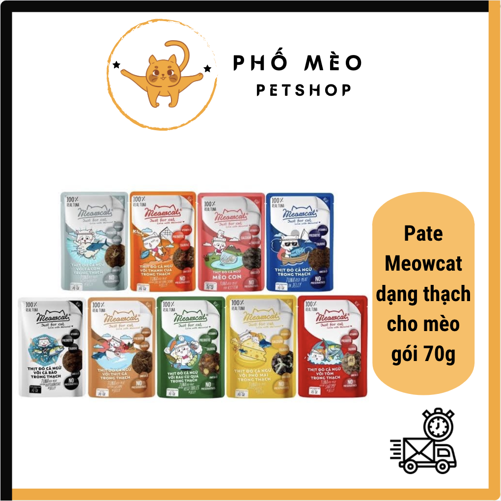 Pate mèo Meowcat 70g - 9 Vị