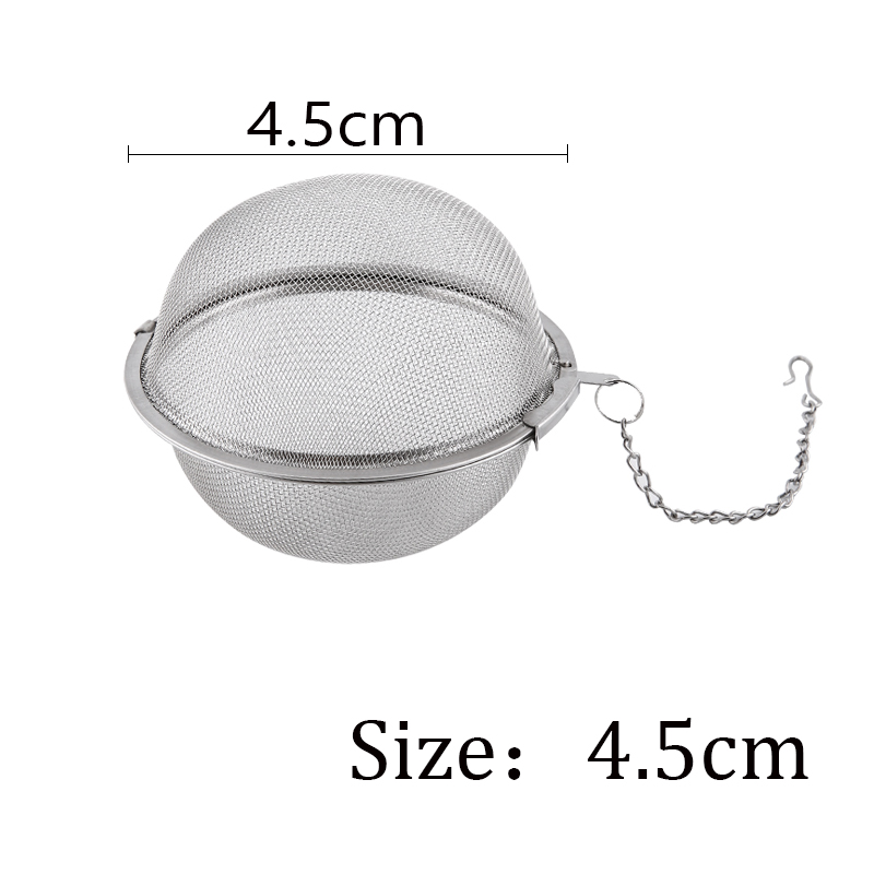 5pcs~1pcs Stainless Steel Spice Tea Ball Tea Infuser Sphere Locking  Strainer Mesh Infuser Tea Filter Strainers Kitchen Tools