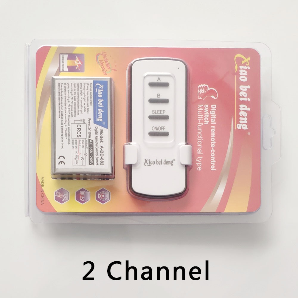 Wireless ON/OFF AC85-265V Lamp Remote Control Switch Receiver Transmitter 1 Channel 2 Channel 3 Channel 4 Channel Dropshipping Electrical Circuitry Parts00