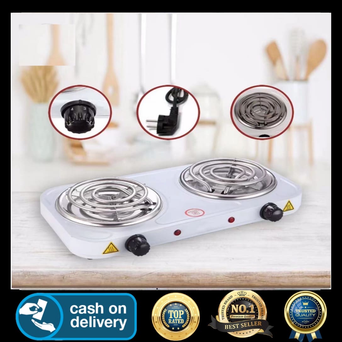 double burner electric stove top