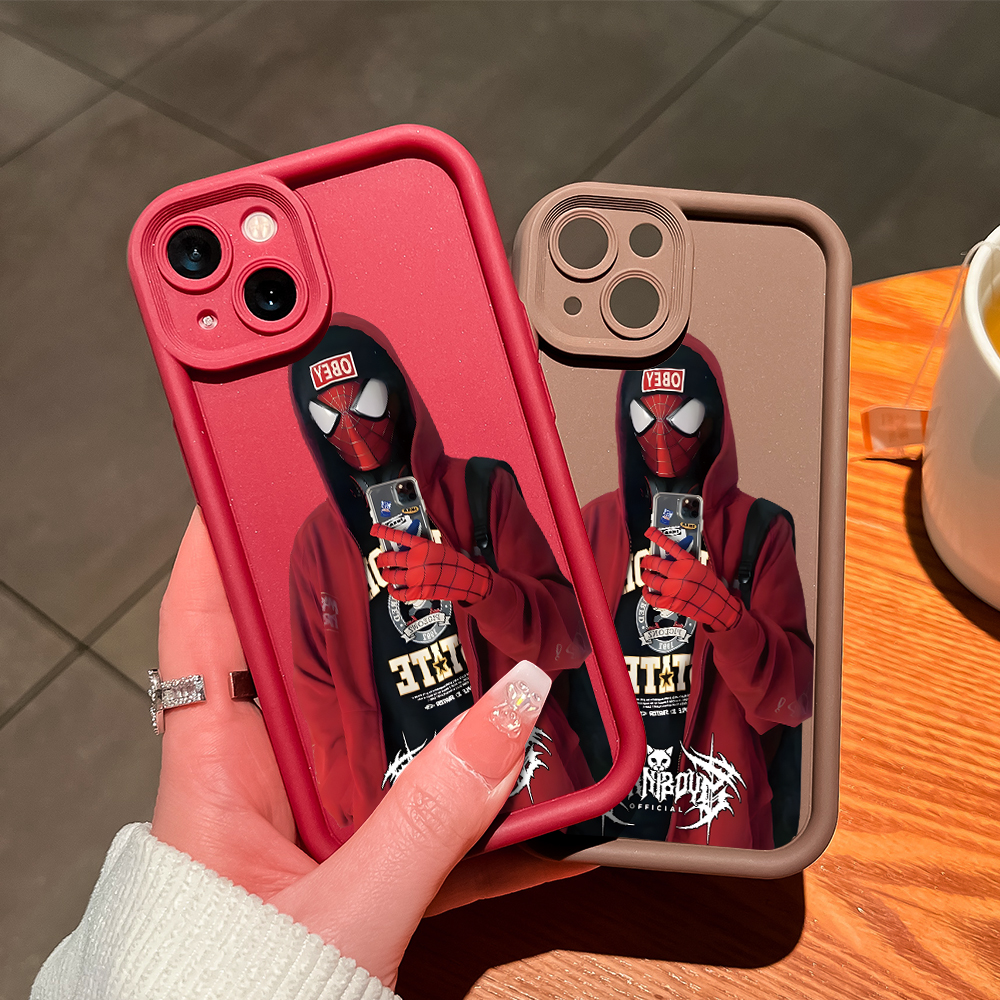 Hotinga for Infinix Note 50 4G Note 50 Pro 4G Back Cover Trendy Spider Man Pattern Case Ladder Soft Rubber Mobile Phone Cover. 