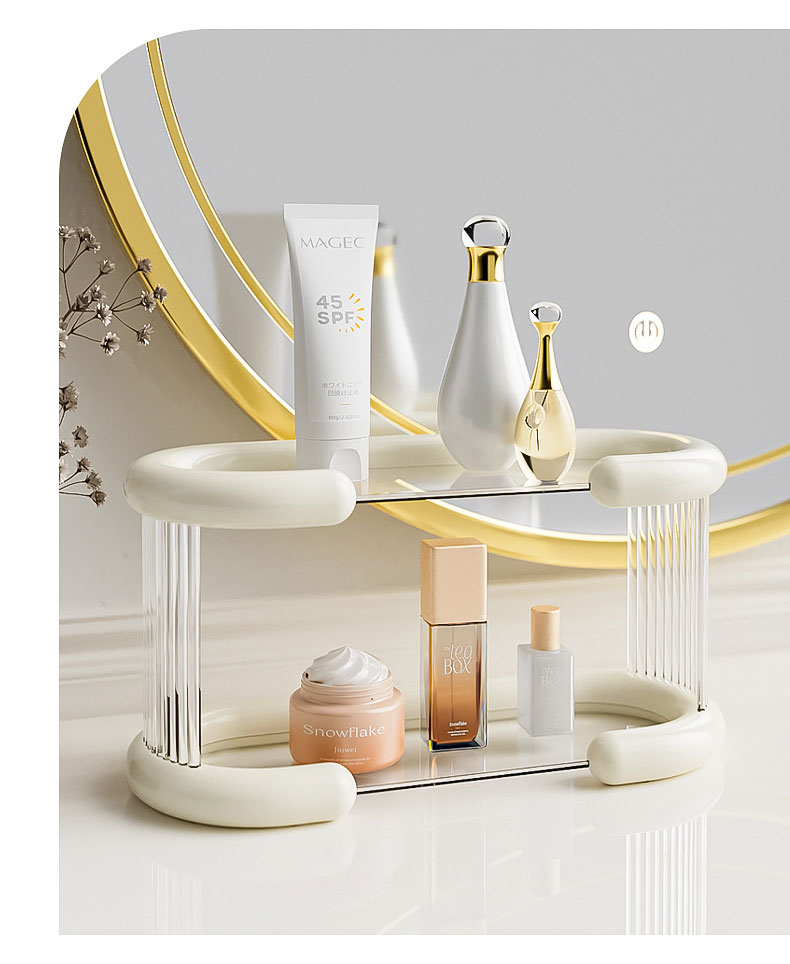 MUSHIQI [Miễn Phí Vận Chuyển]Kệ lưu trữ cốc, Đồ giữ cốc hai lớp, kệ lưu trữ Bộ ấm trà, khay gia dụng, mặt bàn, cốc đựng nước, cốc