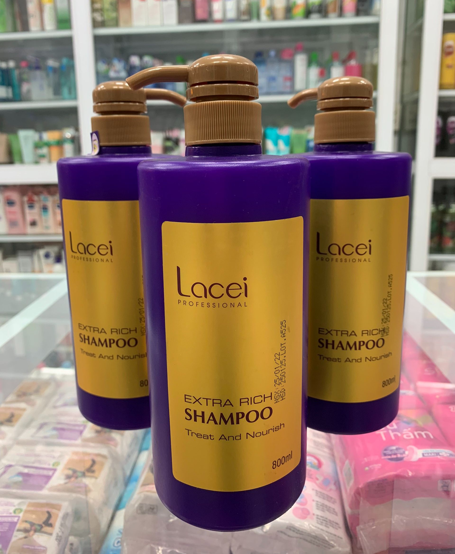 [HCM]Cặp gội xả Lacei Extra Rich 800ml