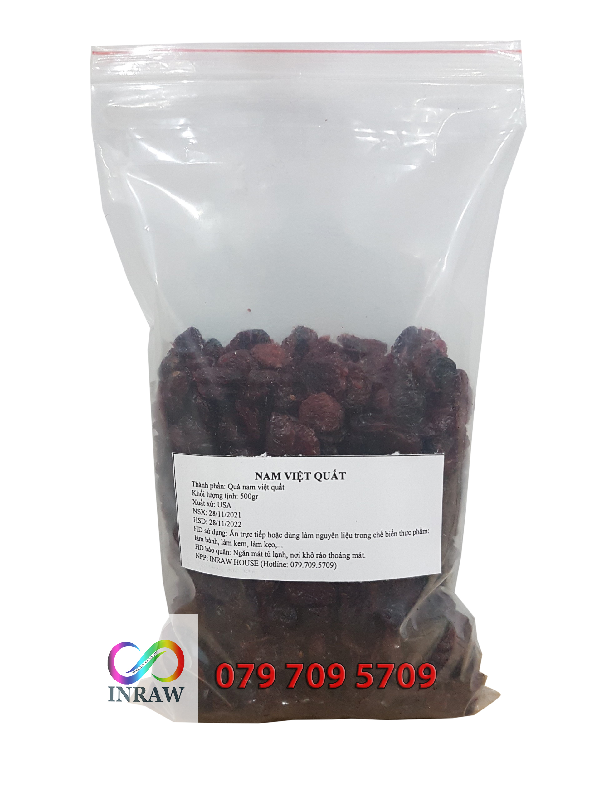 Nam Việt Quất Khô Nhập Khẩu (Túi 1kg)