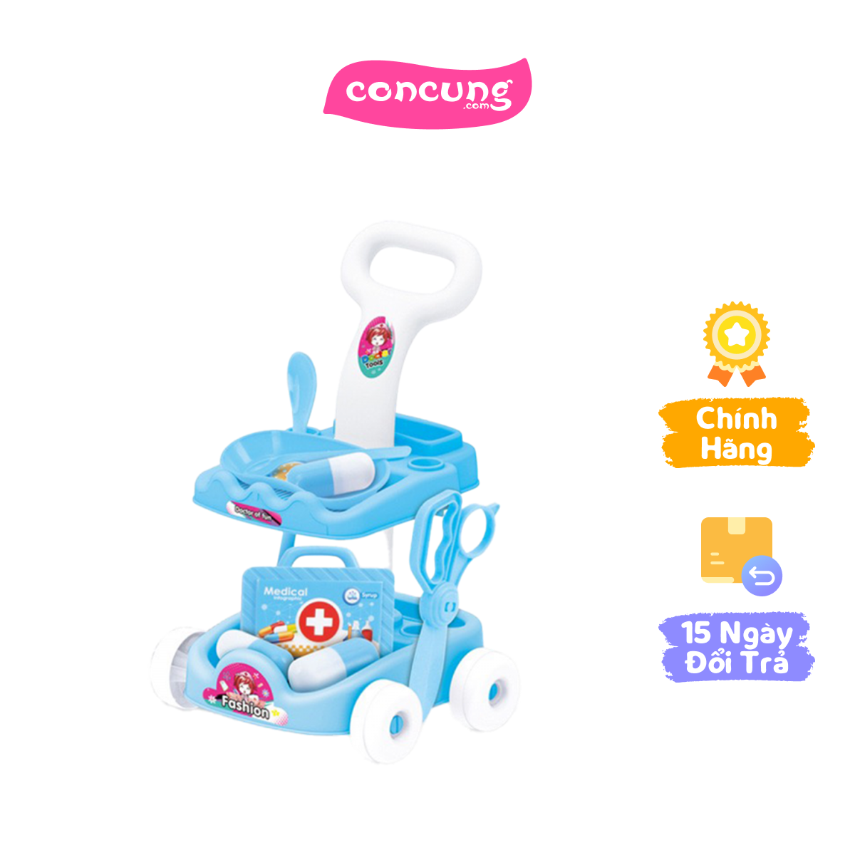 QT Huggies_Bộ đồ chơi xe đẩy y tế