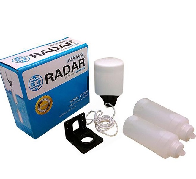 Phao điện radar ngắt mở nước lên bồn cao tự động
