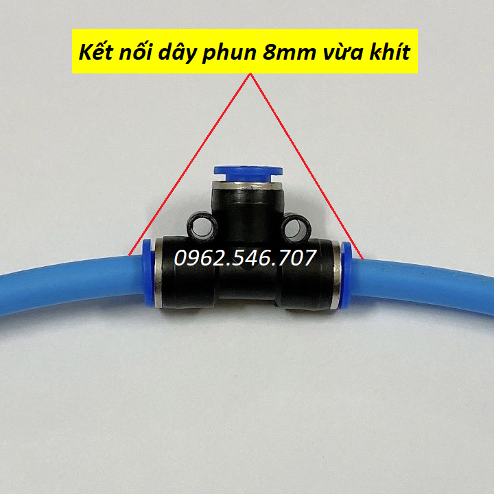 Đầu Nối T dây phun sương 8mm